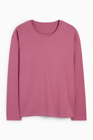 Donna - Maglia a maniche lunghe - fucsia