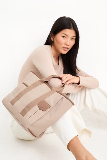 Femmes - Sac à bandoulière amovible - beige