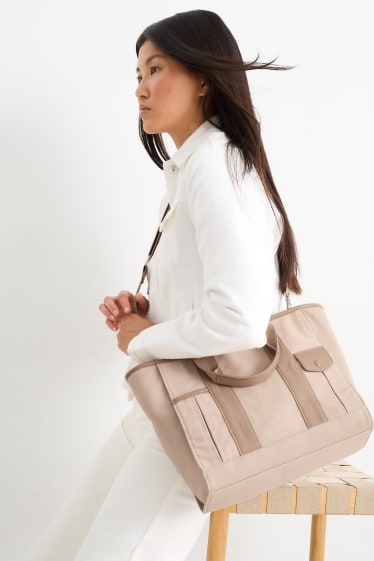 Femmes - Sac à bandoulière amovible - beige