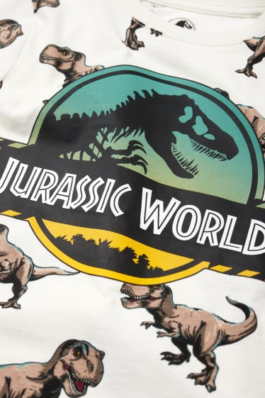 Dzieci chłopcy - Wielopak, 3 szt. - Jurassic World - koszulka z długim rękawem - niebieski