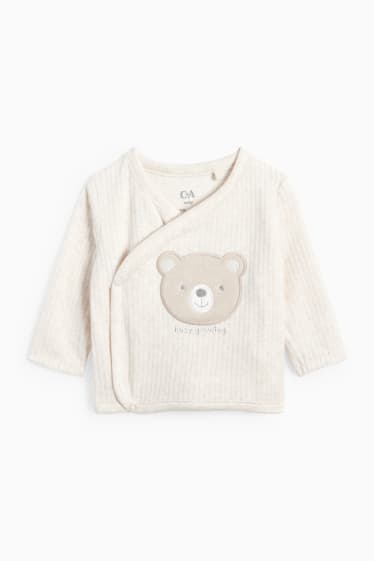 Unisexe - Ourson - ensemble pour nouveau-né - 2 pièces - beige clair