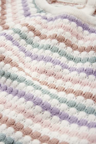 Bébés filles - Pull bébé - à rayures - blanc crème