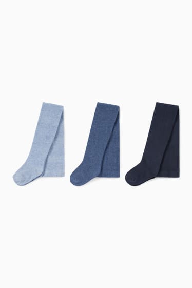 Kinderen: jongens - Set van 3 - maillot - donkerblauw