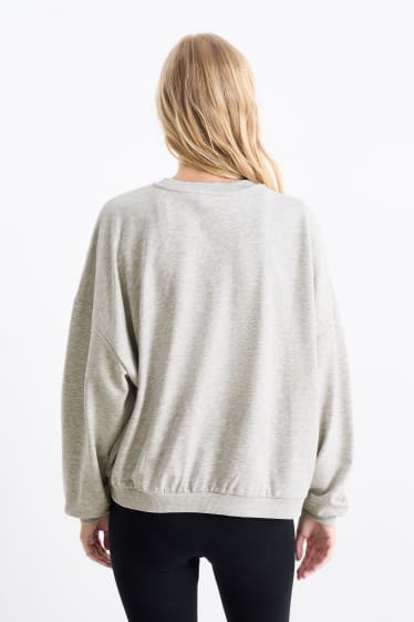 Damen - Sweatshirt - hellgrau-melange