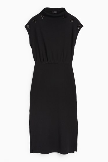 Femmes - Robe de maille - noir