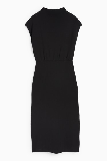 Femmes - Robe de maille - noir
