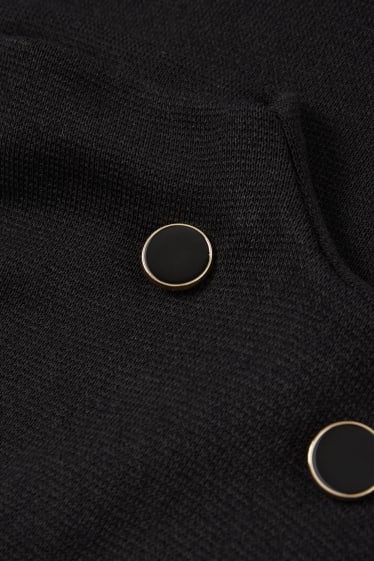 Femmes - Robe de maille - noir