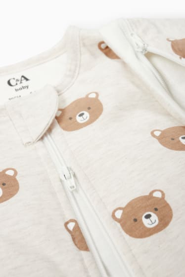 Baby Mädchen - Multipack 2er - Bärchen - Baby-Schlafsack - 6-18 Monate - cremeweiss