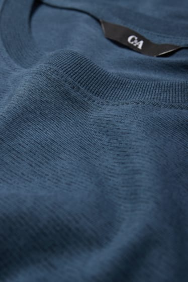 Heren - Longsleeve - donkerblauw
