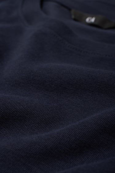 Hombre - Camiseta de manga larga - azul oscuro