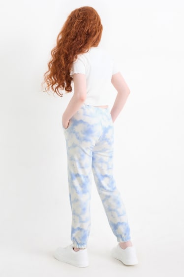 Dzieci dziewczynki - Lilo & Stitch - komplet - koszulka z krótkim rękawem i spodnie dresowe - biały