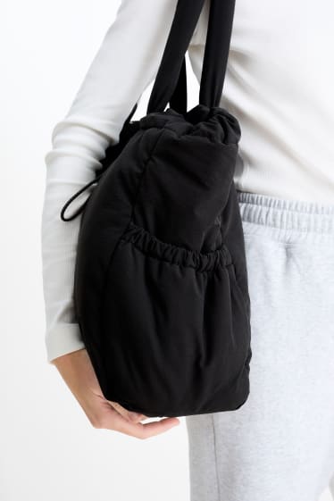 Dámské - Kabelka shopper - černá