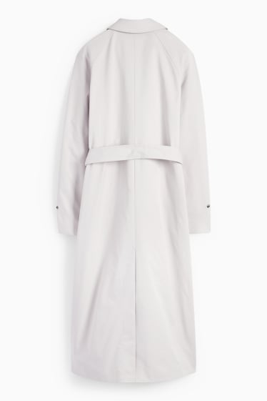 Damen - Trenchcoat - hellgrau