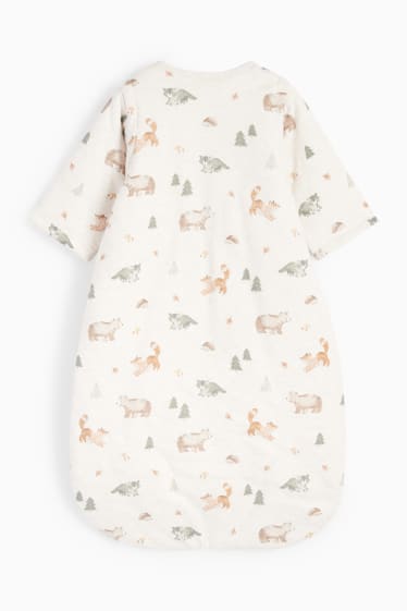 Baby Jungen - Waldtiere - Baby-Schlafsack - 6-18 Monate - hellbeige