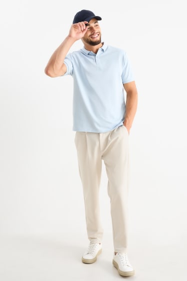 Pánské - Kalhoty chino - tapered fit - béžová