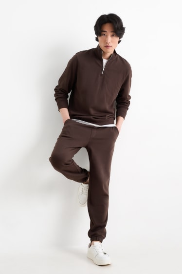Heren - Joggingbroek - donkerbruin