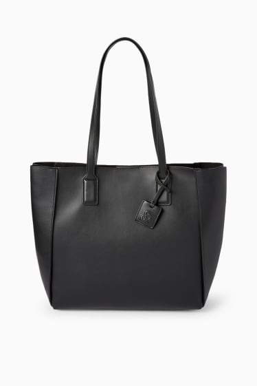 Mujer - Bolso shopper - polipiel - negro