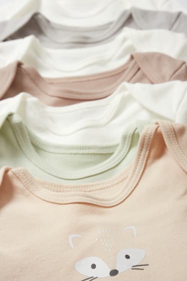 Unisexe - Lot de 7 - body pour bébé - blanc / gris