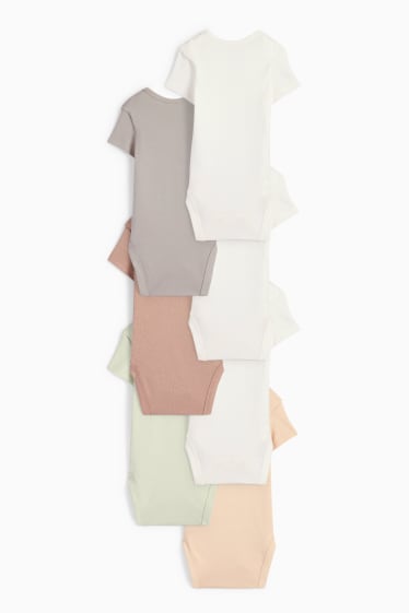 Unisexe - Lot de 7 - body pour bébé - blanc / gris