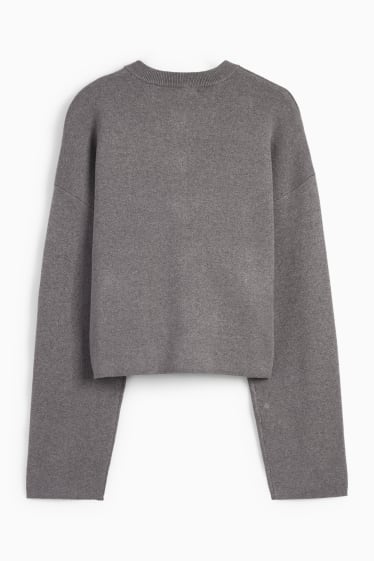Femmes - Gilet en maille - gris foncé
