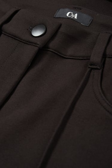Kobiety - Spodnie z jerseyu - wysoki stan - skinny fit - czarny