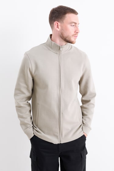 Men - Zip-through sweatshirt - light gray