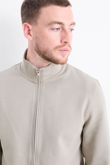 Men - Zip-through sweatshirt - light gray
