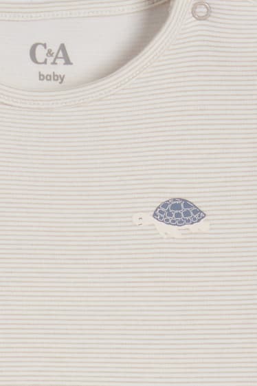 Baby Jungen - Multipack 3er - Meerestiere - Baby-Schlafanzug - hellblau