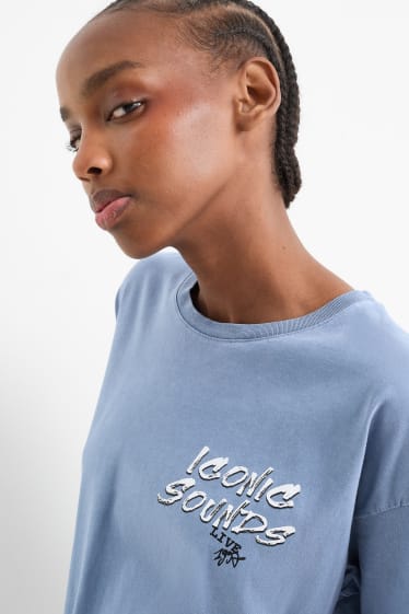 Damen - T-Shirt - blau