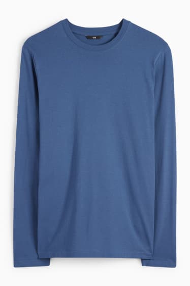 Uomo - Maglia a maniche lunghe - blu scuro