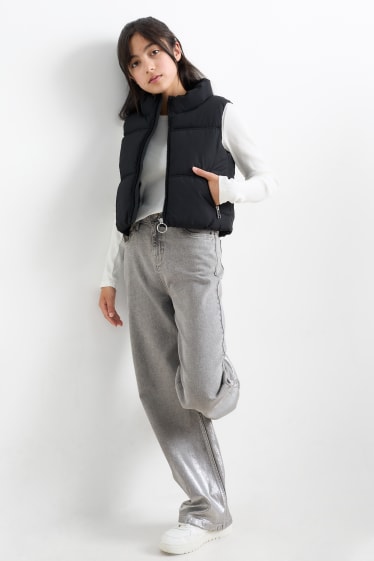Nena - Texans wide leg - texà gris clar