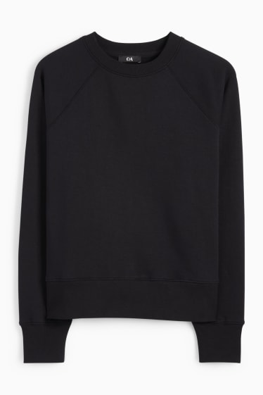 Dames - Basic sweatshirt - zwart
