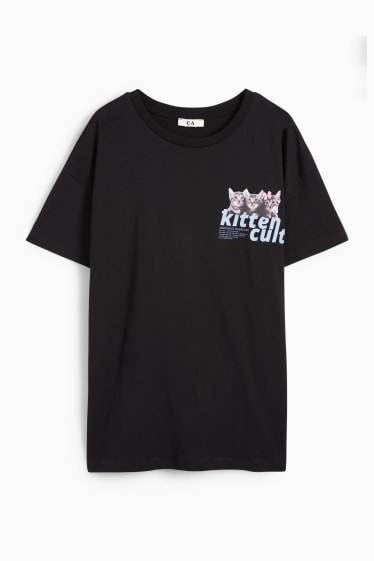Damen - T-Shirt - schwarz