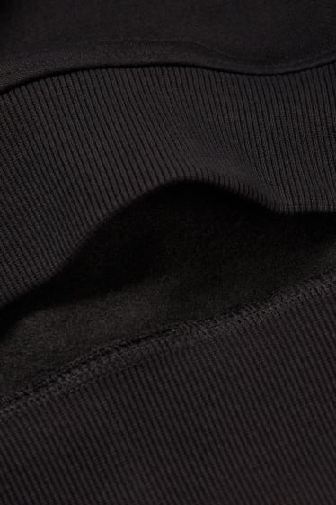Kinder Jungen - Flammen - Hoodie - schwarz