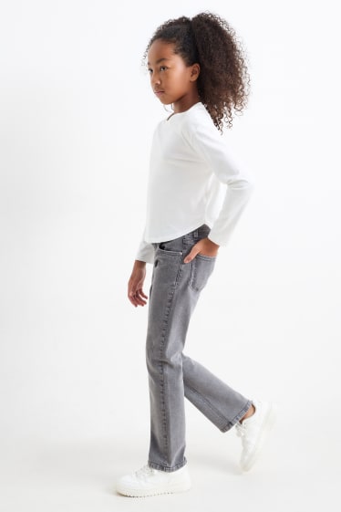 Kinder Mädchen - Straight Jeans - jeansgrau