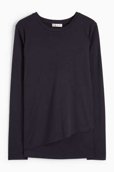 Damen - Still-Langarmshirt - dunkelblau