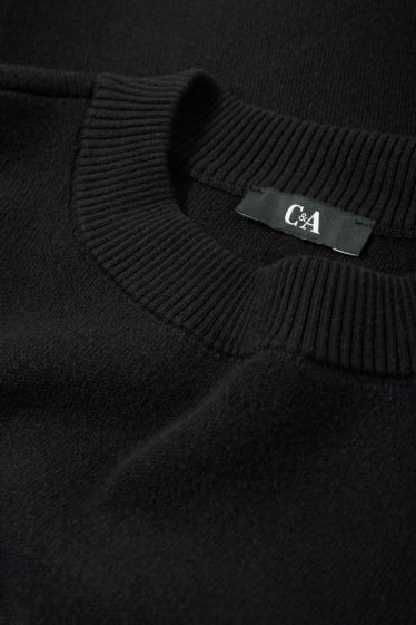 Women - Cropped jumper - black