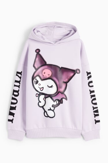 Kinderen: meisjes - Kuromi - hoodie - lichtpaars