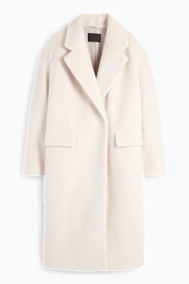 Dames - Mantel - licht beige