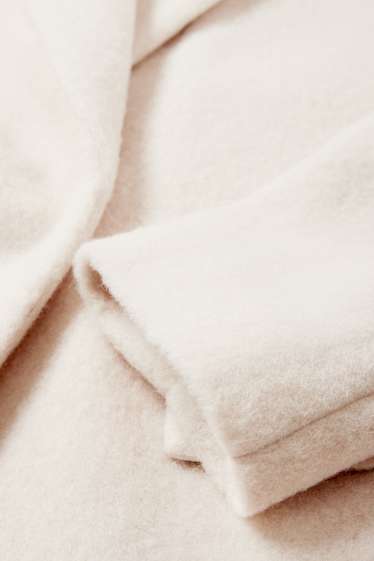 Dames - Mantel - licht beige