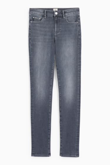 Donna - Slim jeans - vita media - jeans modellanti - LYCRA® - jeans grigio