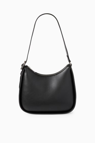 Women - Shoulder bag - faux leather - black