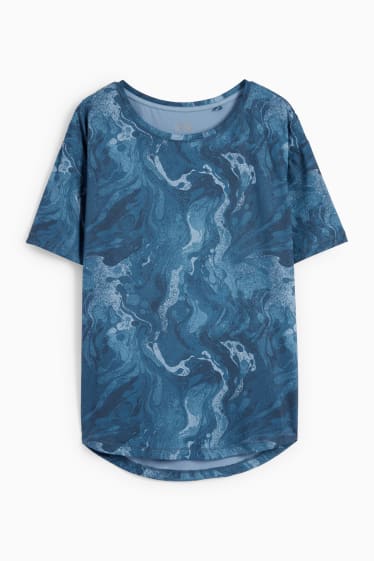 Damen - Funktions-Shirt - gemustert - dunkelblau