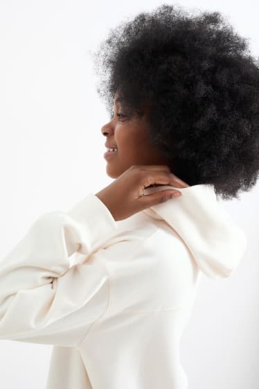 Enfants filles - Sweat à capuche - crème