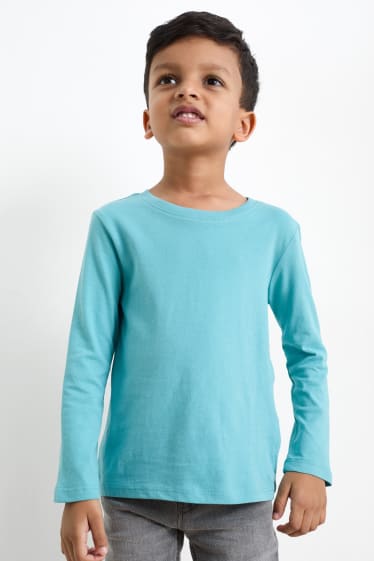 Copii - Băieți - Tricou cu mânecă lungă - turcoaz