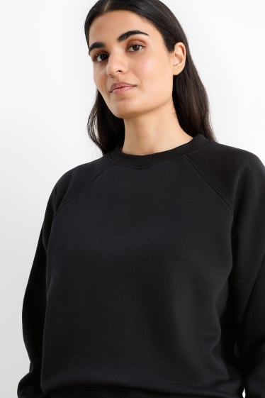 Dames - Basic sweatshirt - zwart