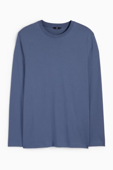 Uomo - Maglia a maniche lunghe - blu