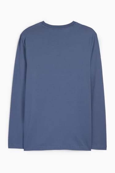 Uomo - Maglia a maniche lunghe - blu