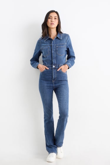 Damen - Jeans-Jumpsuit - jeansblau
