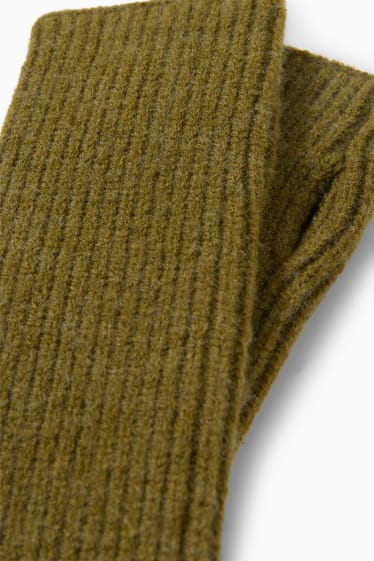 Donna - Scaldapolsi in maglia - verde